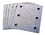 Makita 742530-2 4" x 4-1/2" Abrasive Hook & Loop 6-Hole Sanding Sheets 100 Grit - 5 per Package