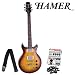 Hamer SATF-TSB Tobacco Burst Archtop Flametop Electric Guitar with GO-DPS Planet Waves Shredder Pick Pack PW-SHRED & Planet Waves PWS-100 Guitar Strap. Special Introductory Offer ***LIMITED SUPPLY AVAILABLE***