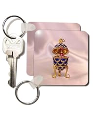 Pinecone Faberge? Egg - Set Of 2 Key Chains