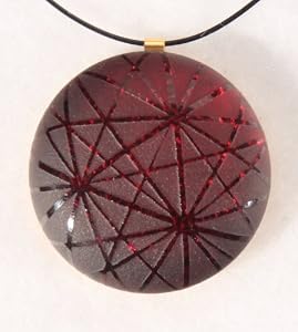 Fireworks Pendant - Ruby Red