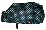 420 Denier Medium Weight Horse Blanket Turquoise Polka Dots