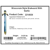 Excalibur Wisconsin Style Bratwurst Seasoning With Garlic 10 Ounce Units Pack of 12 by Excalibur