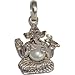Ganesha Pendant with Chain Sterling Silver Jewelry 1.5 inches