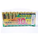 アトラス 単4形アルカリ乾電池 10本パック×10(100本セット販売) ABA-410*10の画像