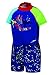 Speedo Kids' UPF 50+ Begin to Swim Polywog Swimsuit, Blue, Small