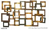 Modern Metal Wall Art Square Cube Designer Style