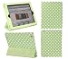 iTALKonline PADWEAR ADVANCED Executive GREEN WHITE POLKA DOTS Wallet Case Cover Stand With TRI-FOLD SMART TILT and Magnetic Sleep Wake Sensor Feature For Apple iPad 2 (2011) 2nd generation iPad 3 “The New iPad Retina Display” (2012) 3rd Generation (Wi-Fi and Wi-Fi + 3G + 4G) 16GB 32GB 64GB