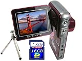 SVP HDDV-3000 12MP Max. 6-in-1 Multi-Functional Camcorder with Rare Huge Flip LCD! (16GB SDHC Card & Tripod Included)