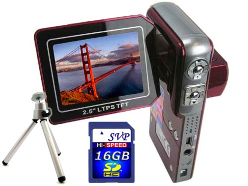 Childrens Toyshop  Photo : SVP HDDV-3000 12MP Max. 6-in-1 Multi-Functional Camcorder with Rare Huge Flip LCD! (16GB SDHC Card & Tripod Included)