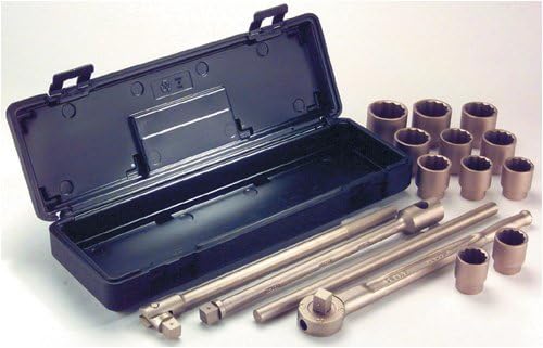Socket Set, 3/4Dr, 15 Pc, Nonsparking