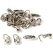 24 White Gold Plated Clip On Earrings Jewelry Findings