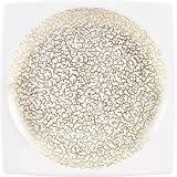 Wedgwood Plato Gold Square Coral Serving Plate 10.25-in.