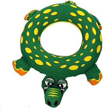 (Dark Green Crocodile) New Swimming Animal Ring Children Kids Pool Paddling Summer Water Fun