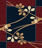 Contemporary Area Rug, United Weavers Manhattan 5'x8' Brentwood Navy Blue