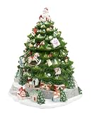 Spode Christmas Tree Figural Tree with Train Centerpiece Cookie Jar