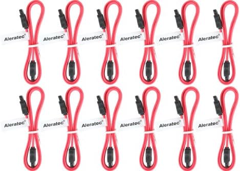 Aleratec SATA Data Cable, 20in - 12 Pack
