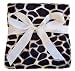 Patricia Ann Design Burp Clothe Giraffe with Tan Set of 3