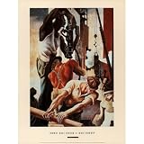 Professionally Framed Thomas Hart Benton (Iron Foundry) Art Poster Print - 22x28 with RichAndFramous Black Wood Frame