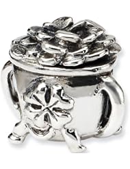 Reflection Beads Silver Pot of Gold Celtic Bead