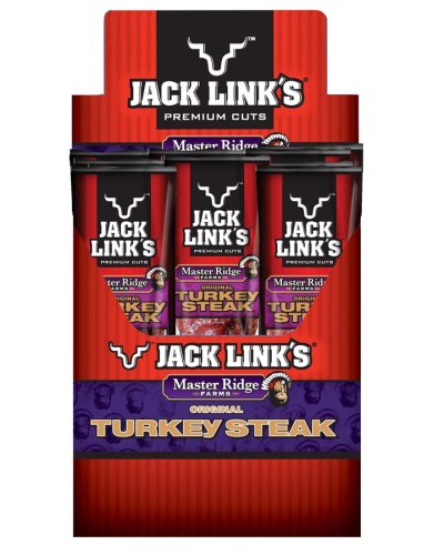Jack Link's Beef Steak, Turkey Flavor, 1-Ounce Packages (Pack of 24) by Jack Links