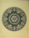 C1899 Ornamental Design Pattern Inlaid Table Top Print