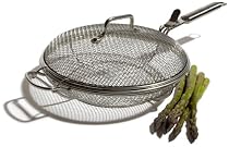 Tom Douglas by Pinzon 2-Piece Stainless-Steel Grill-Wok with Removable Lid