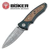Tirpitz, Aluminum Handle w/Wood Inlay, Damascus, Plain - Tirpitz