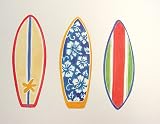 Tropical Colorful Bright Surf Boards Hawaiian Wallpaper Wallies 25pk