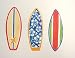 Tropical Colorful Bright Surf Boards Hawaiian Wallpaper Wallies 25pk