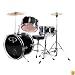 GP Percussion 3-pc. Complete Junior Drum Set - Black