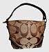 Authentic Coach Carly Signature Top Handle Handbag 42780 Khaki/mahogany