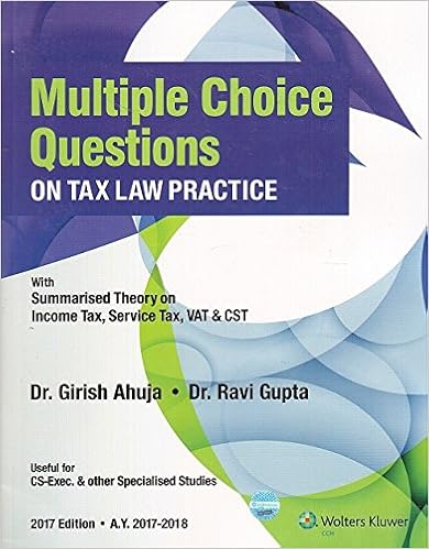 Multiple Choice Questions on TAX LAWS & PRACTICE