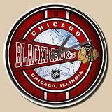 Memory Company Chicago Blackhawks Chrome Clock