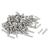 【ノーブランド 品】ステンレス鋼　フラットヘッド　クロスねじ　パンヘッドねじ　M3x18mm　約１00個