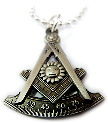 Past Master Lodge Masonic Freemason Tools Pendant Necklace w/chain