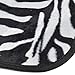 A Set of 4 Universal Fit Animal Print Carpet Floor Mats for Cars / Truck - Zebra White Tiger