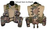 Tactical Airsoft Hydration Vest Black