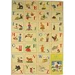 ABC French Alphabet Cue Cards Cavallini Papers Gift Wrap or Decoupage, 20 by 28 inches