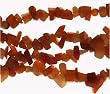 36 inch Endless Chip Necklace (approx. 8mm) - Red Aventurine