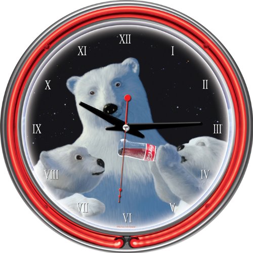 NEW Coca-Cola Neon Clock - coke-1400-PB1