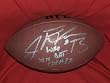 New Orleans Saints Jahri Evans Autographed NFL Wilson Composite Football with "Who Dat XLIV Champs" Inscription! Proof Photo of Jahri Signing for Us.