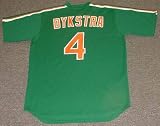 LENNY DYKSTRA New York Mets 1985 Majestic Cooperstown Throwback "St. Patty's Day" Baseball Jersey, 2XL