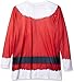 Faux Real Men's Extended Sizes Santa Claus Long Sleeve Shirt