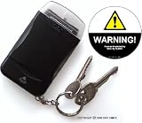 Key Chain Alarm w/ Light & Security Decal Set
