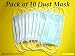 1 Pack of 10 Face Dust Mask Medical Salon Earloop Disposable Sterile 3ply Filter