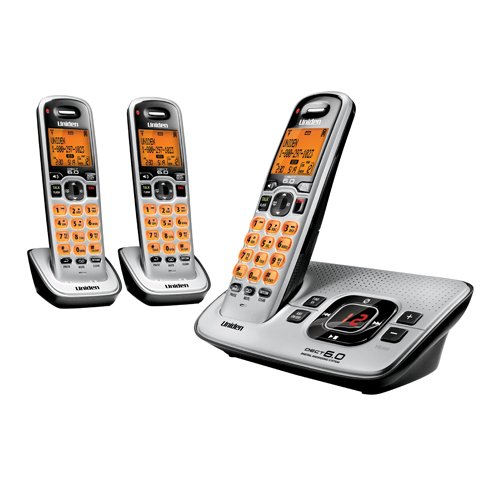 Uniden D1680-3 Cordless Phone/Answering System with 3 Handsets