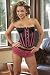 Sexy Satin Lycra Corset with Lace trim