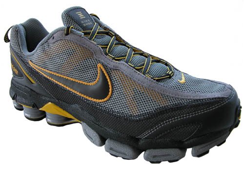 Nike Shox Junga II 2 Gray Yellow Mens Running Shoes