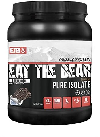 Eat the Bear Grizzly Whey Pure Isolate Protein Powder 2lb (Chocolate)