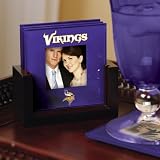 The Memory Company Minnesota Vikings Art Glass Coaster Set